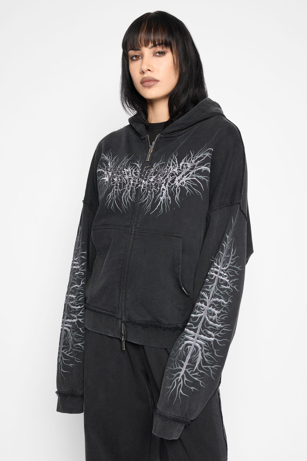 Lithium Oversized Zip Hoodie