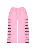 Pantaloni della tuta oversize con fibbia CRUSH rosa baby