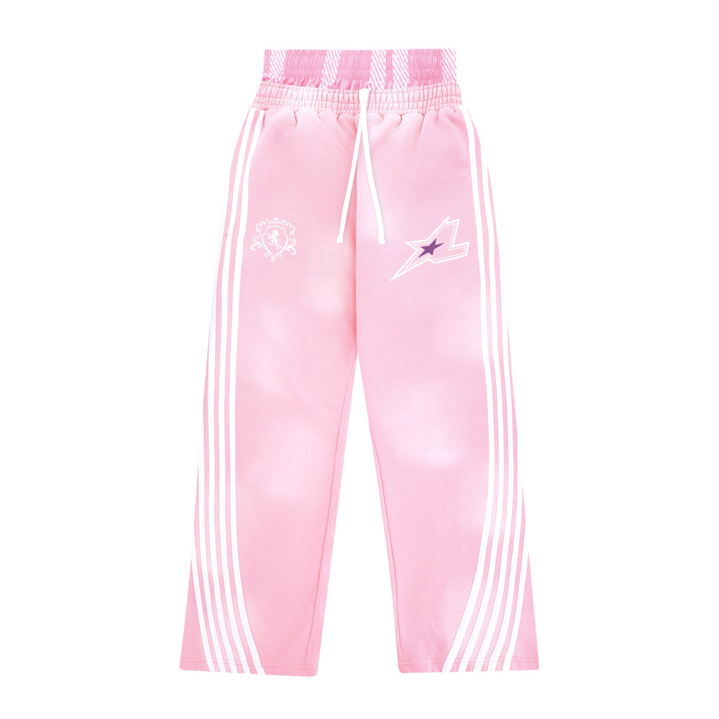 Pantalon de jogging rayé - Rose