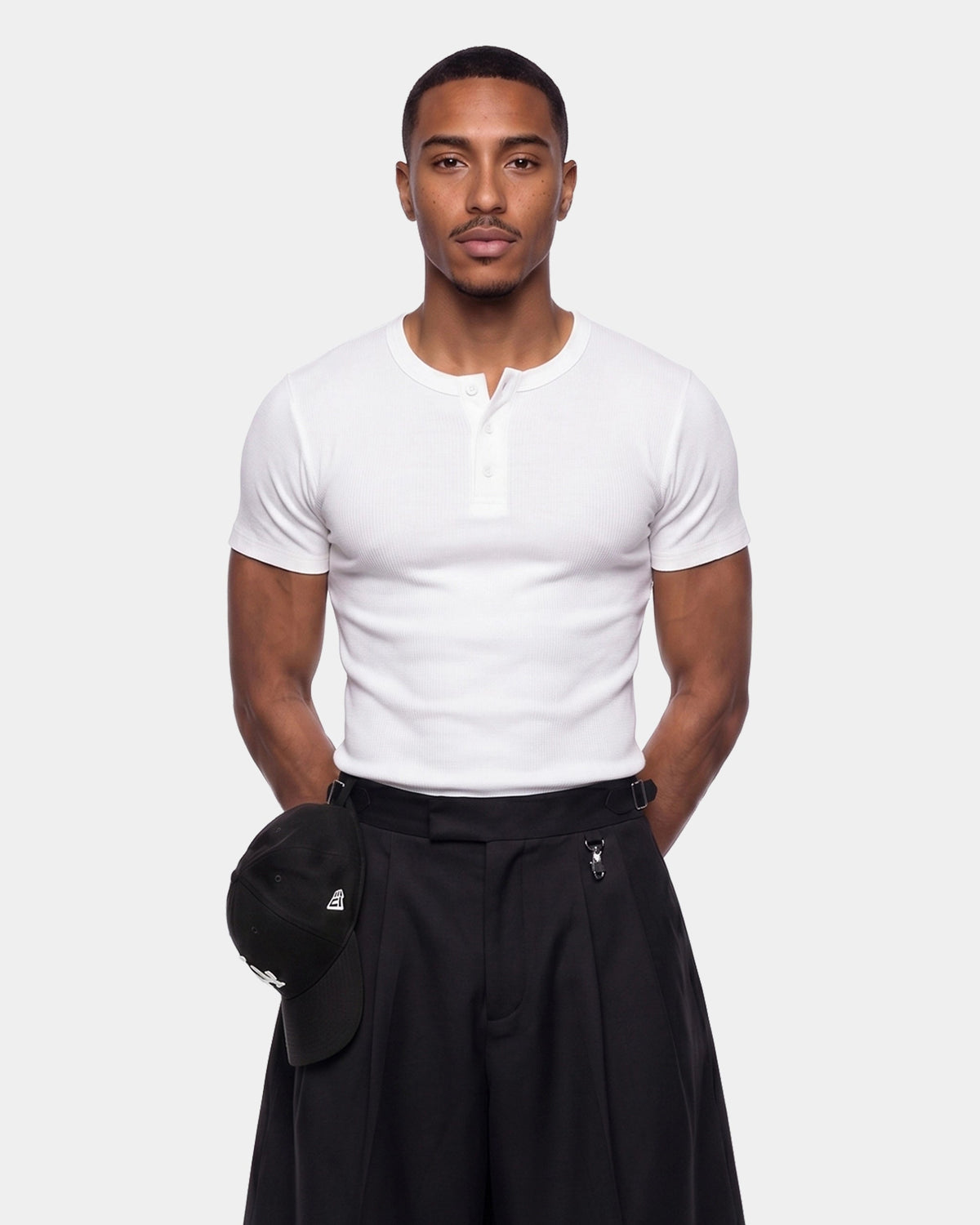 White Henley T-Shirt