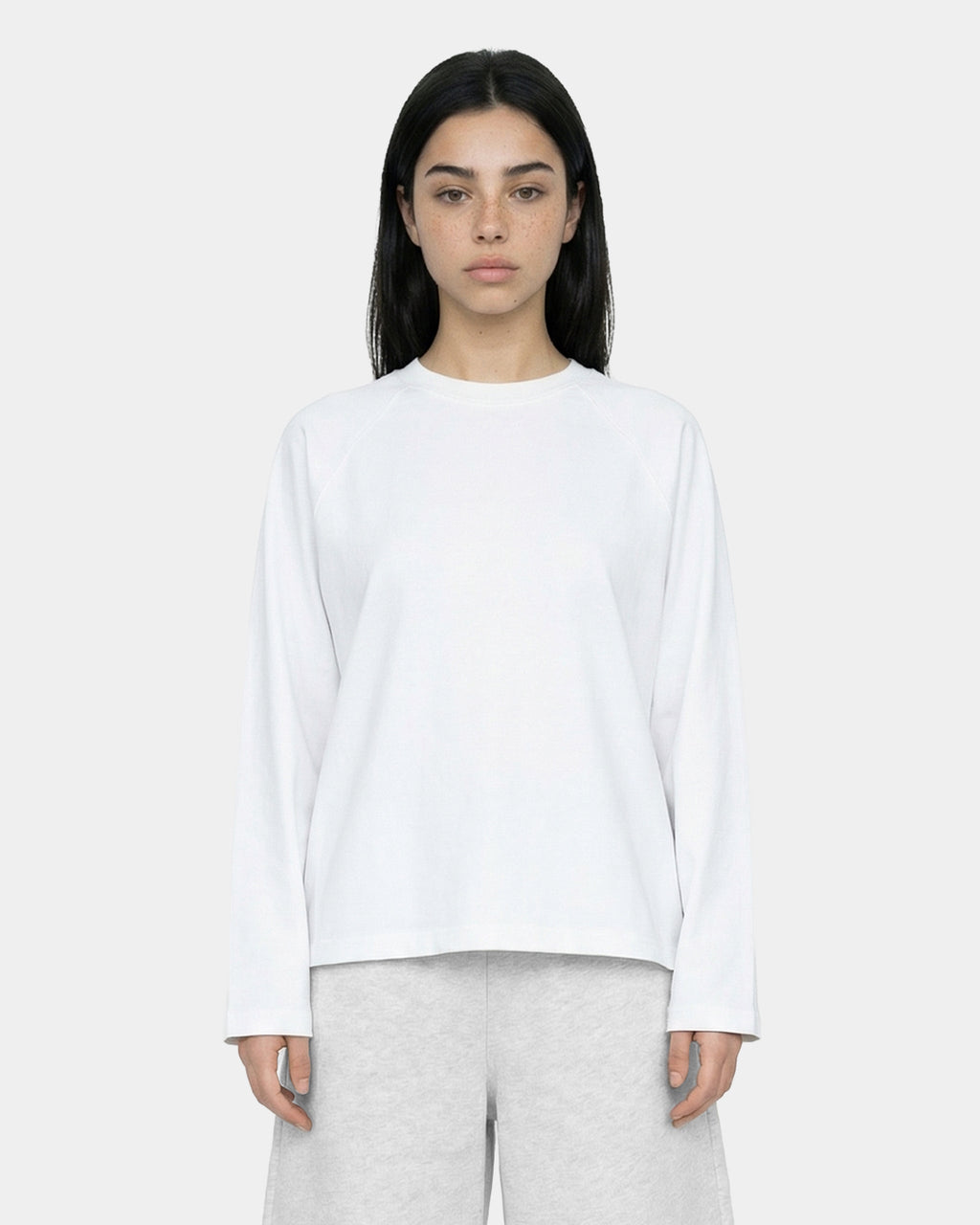 Boxy Oversized White Longsleeve