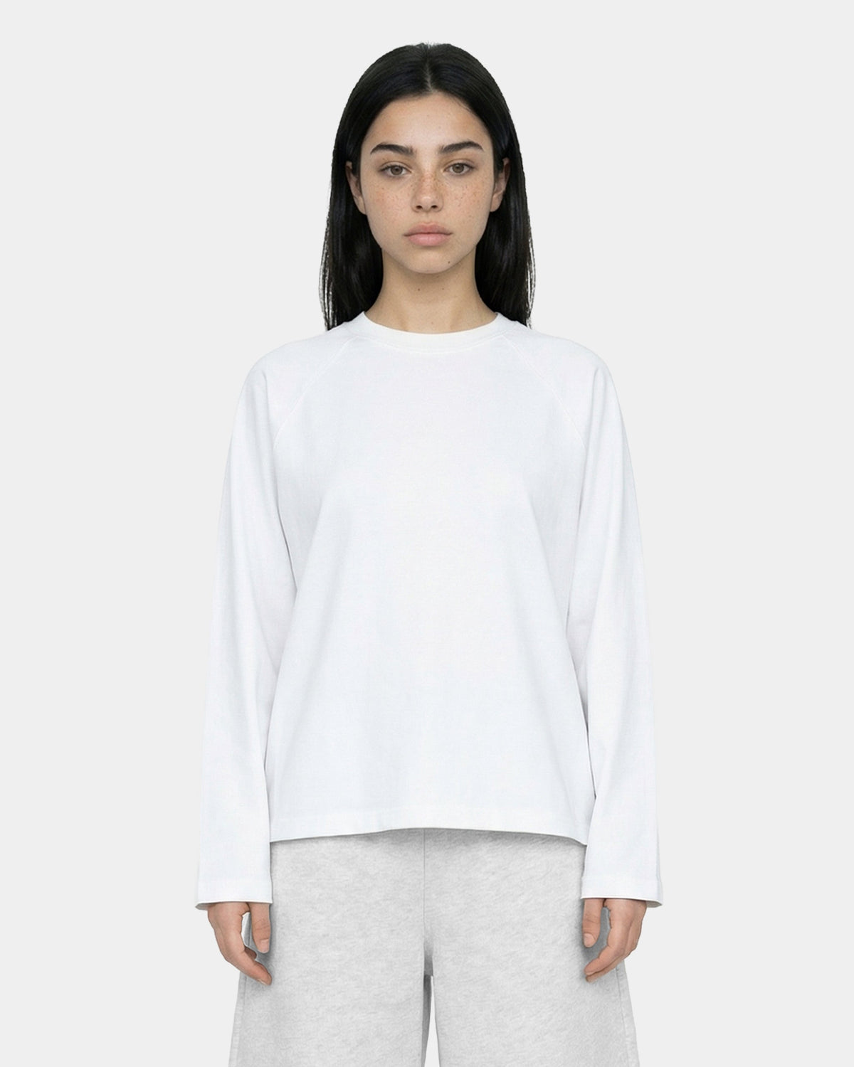Boxy Oversized White Longsleeve