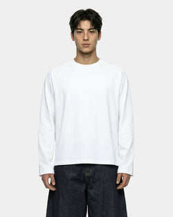 Boxy Oversized Longsleeve in Weiß