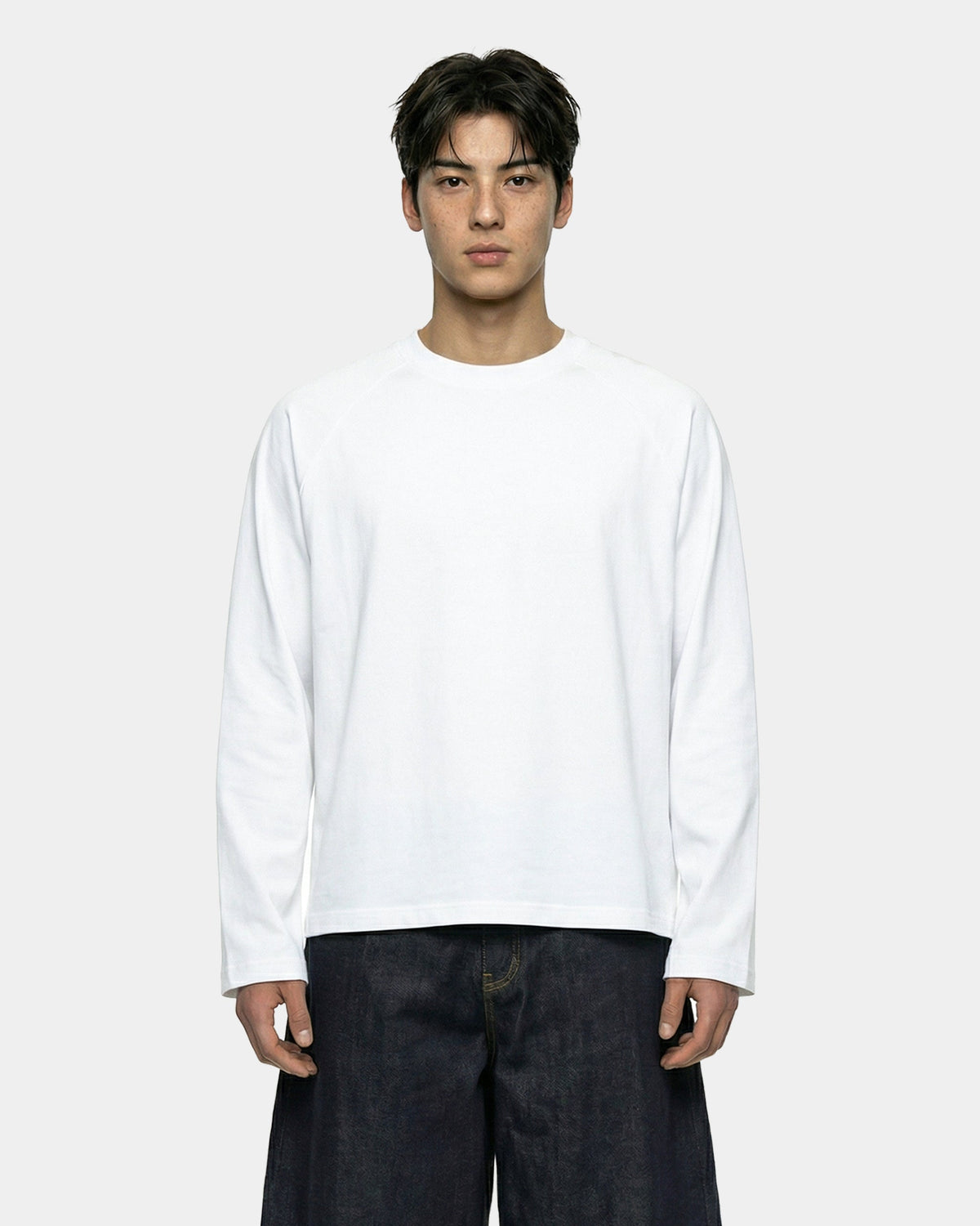 Boxy Oversized White Longsleeve