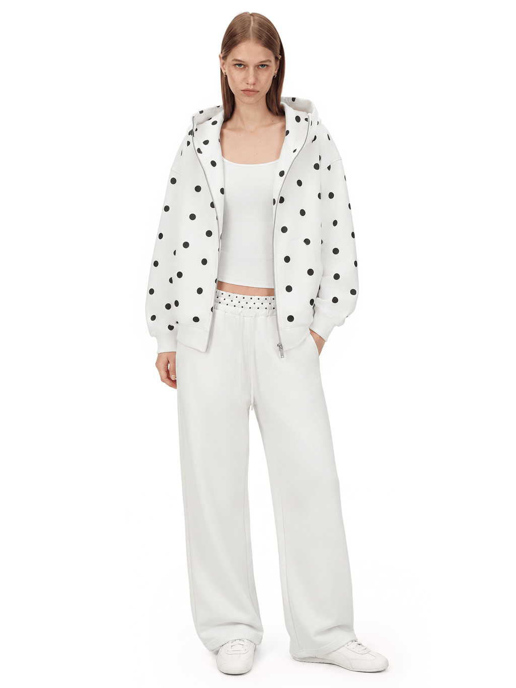 Polka Dot Chic Hoodie