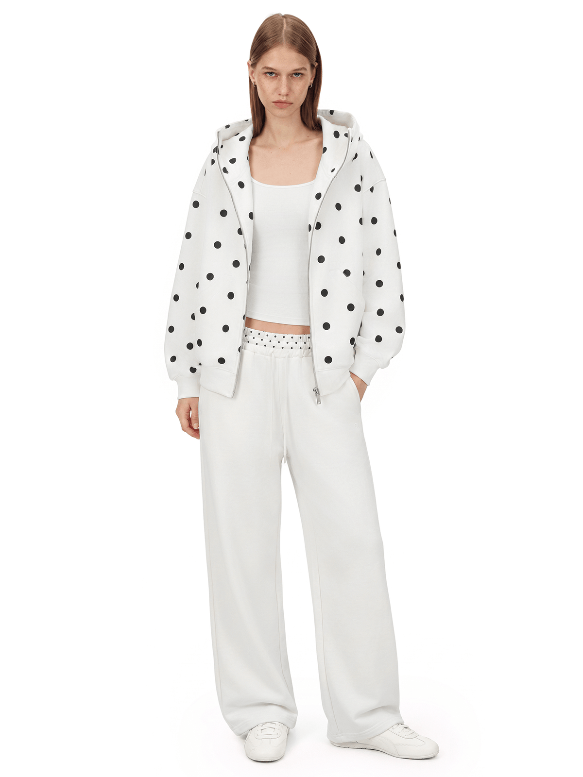 Polka Dot Chic Hoodie
