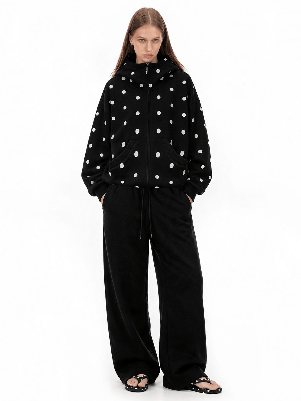 Polka Dot Chic Hoodie