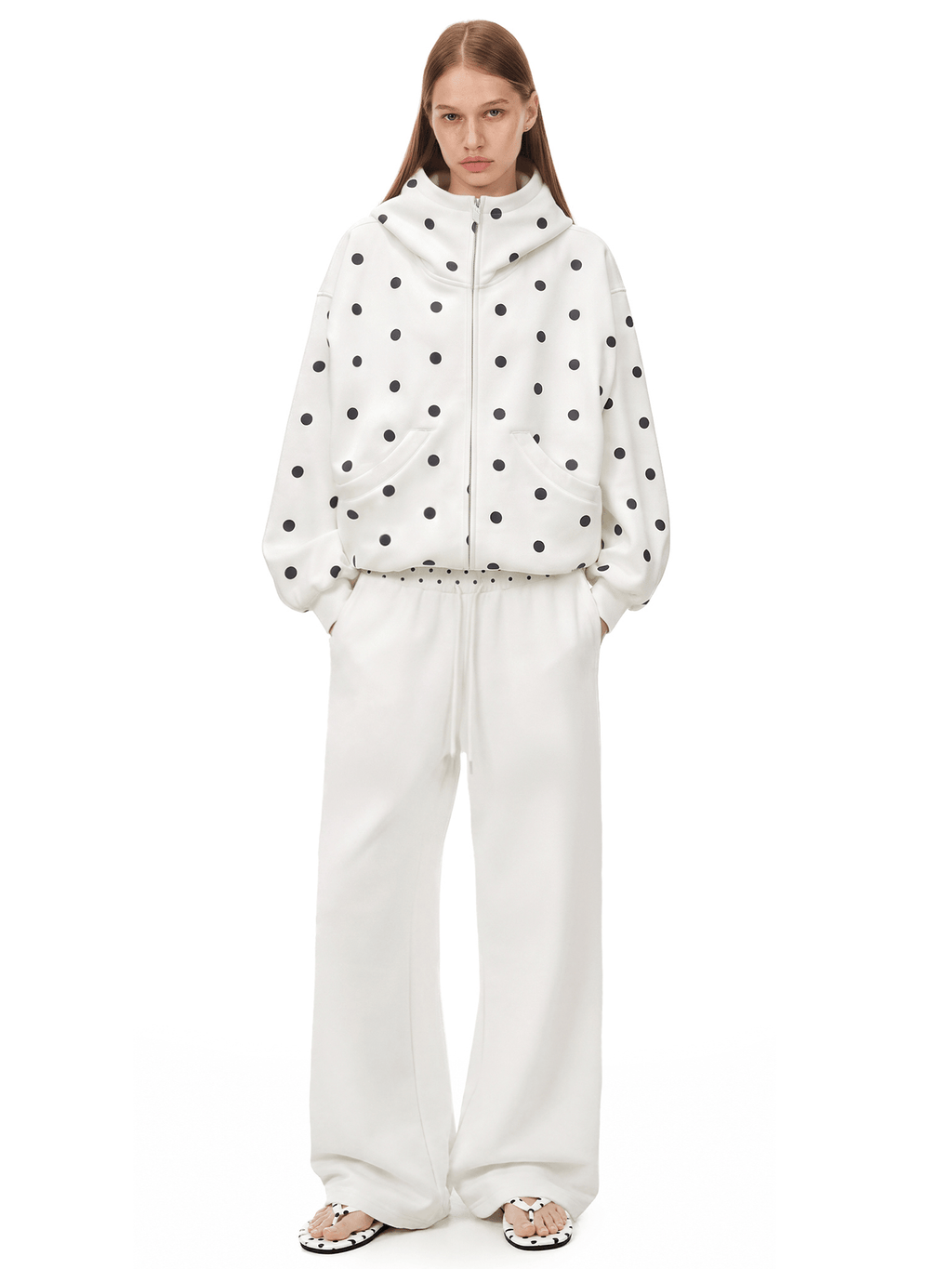 Polka Dot Chic Hoodie