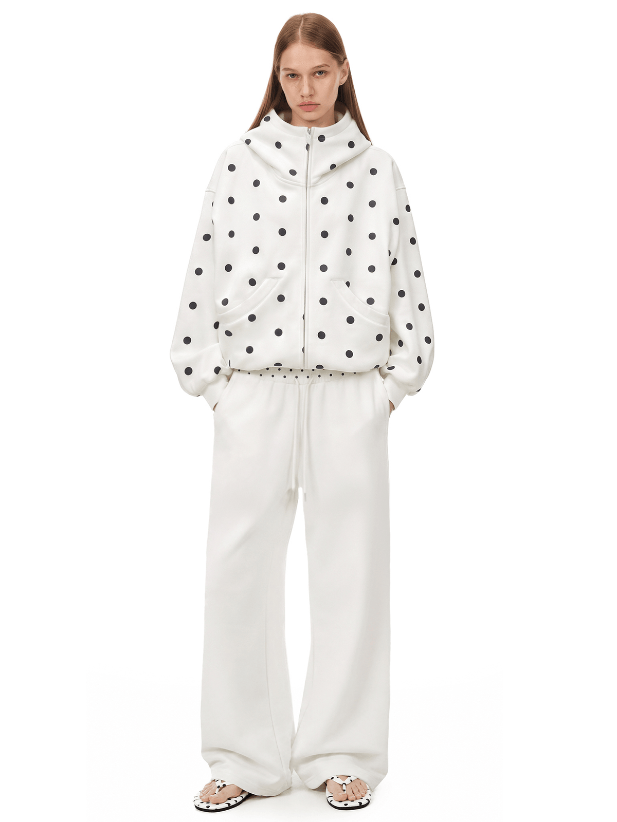 Polka Dot Chic Hoodie