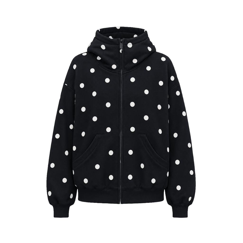 Polka Dot Chic Hoodie