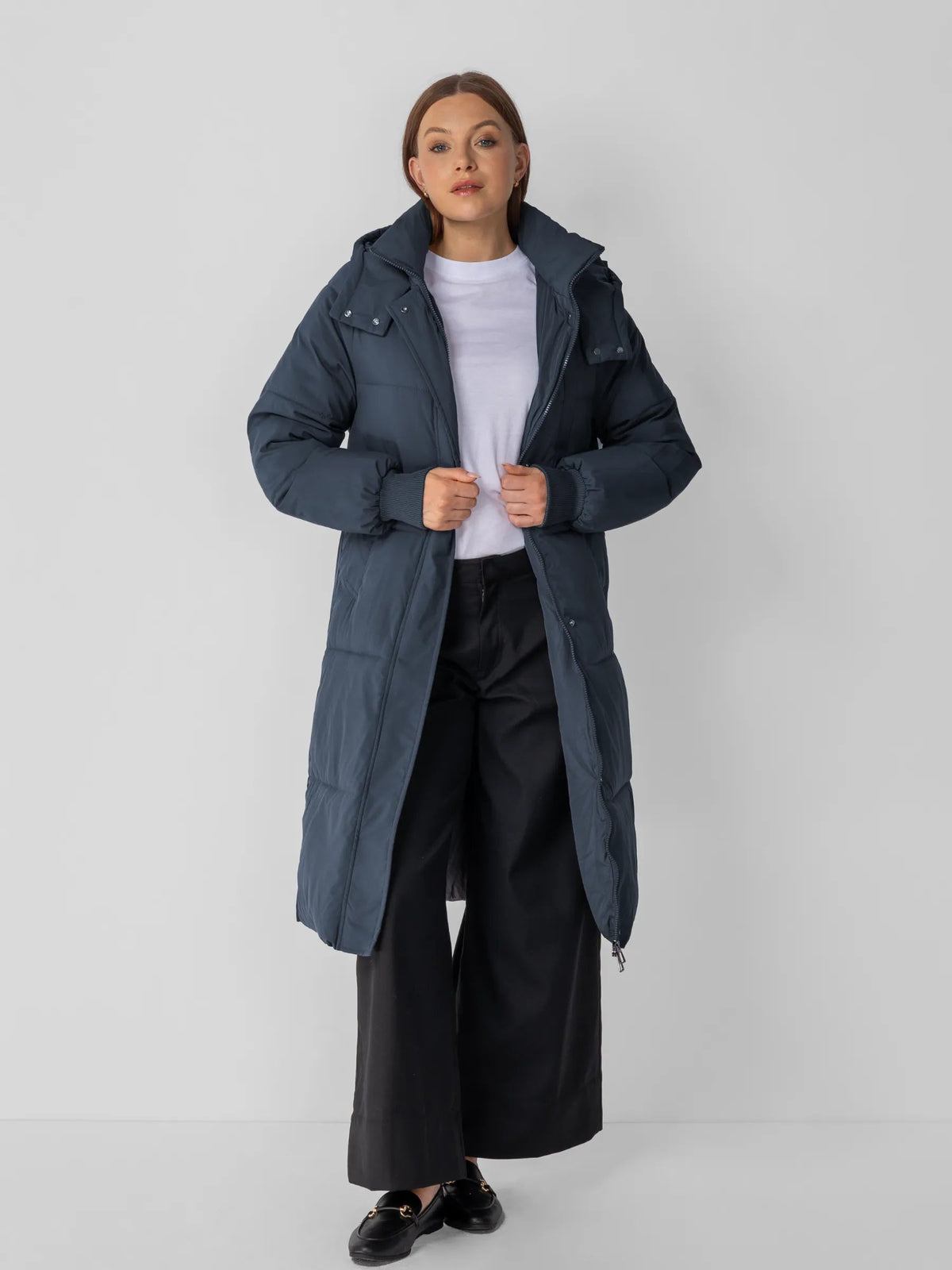 Classic Long Hooded Puffer Jacket