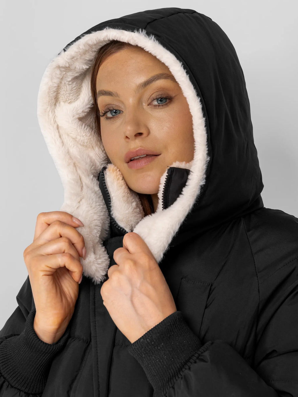 Faux Fur Lined Classic Long Puffer