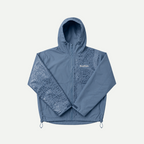 Wasserreaktive Geparden-Regenjacke – Blau