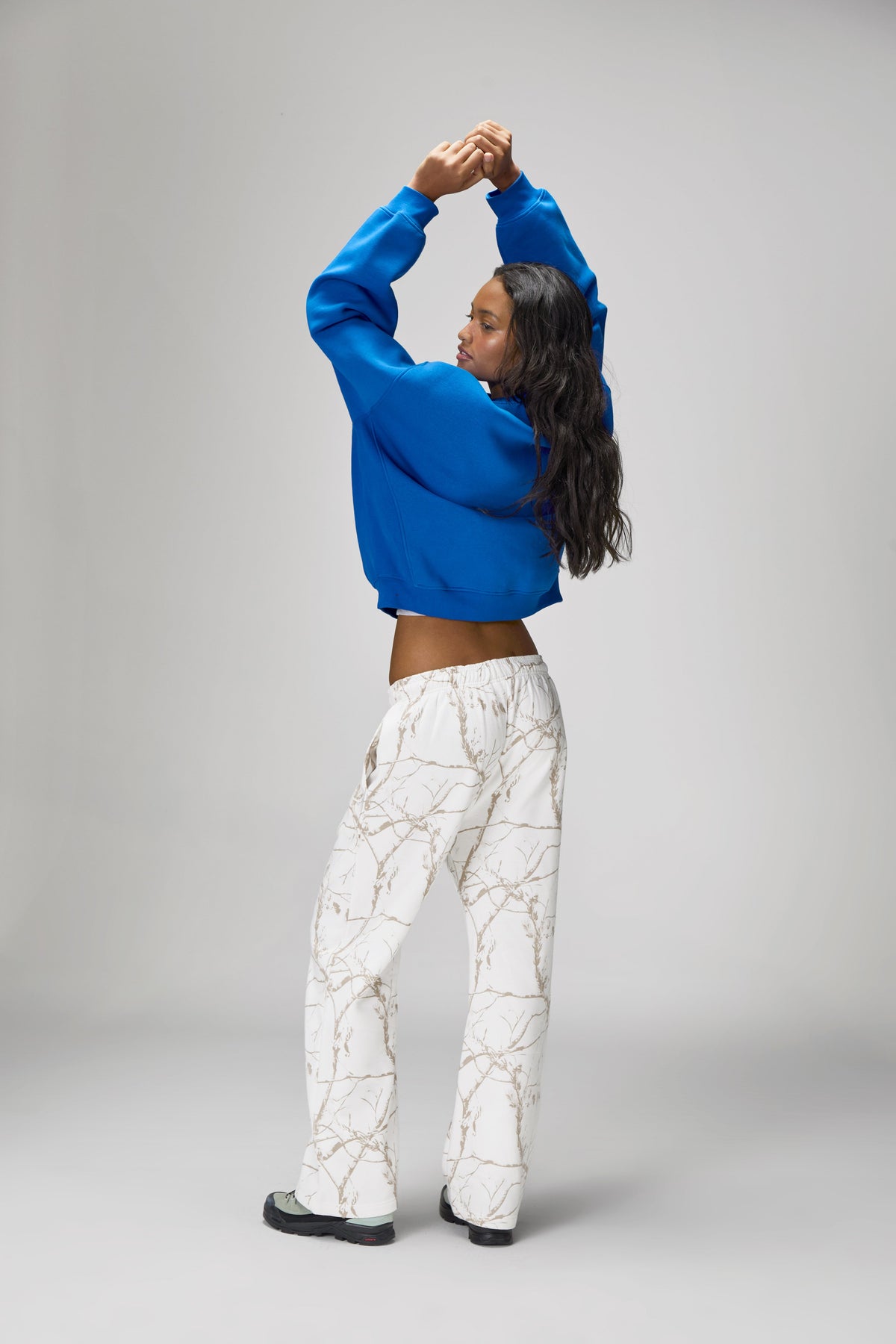 Pantalon de jogging Ranch à jambes larges en motif camouflage Milk