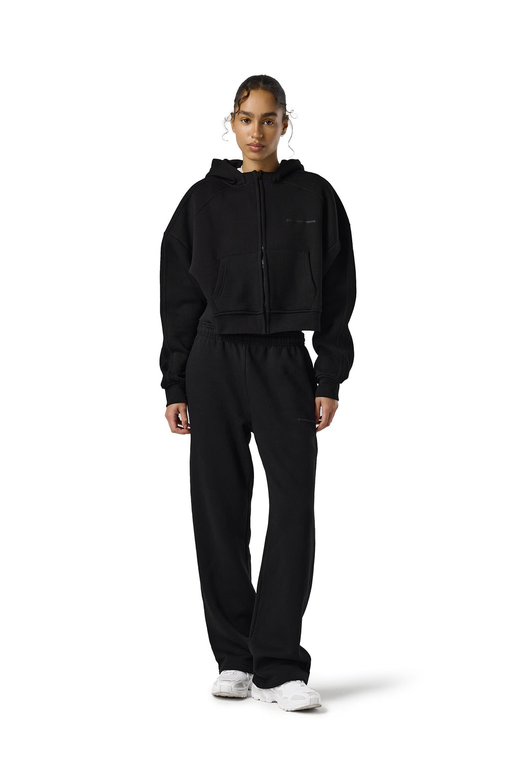 Trademark Wide Leg Sweatpants in Road Black