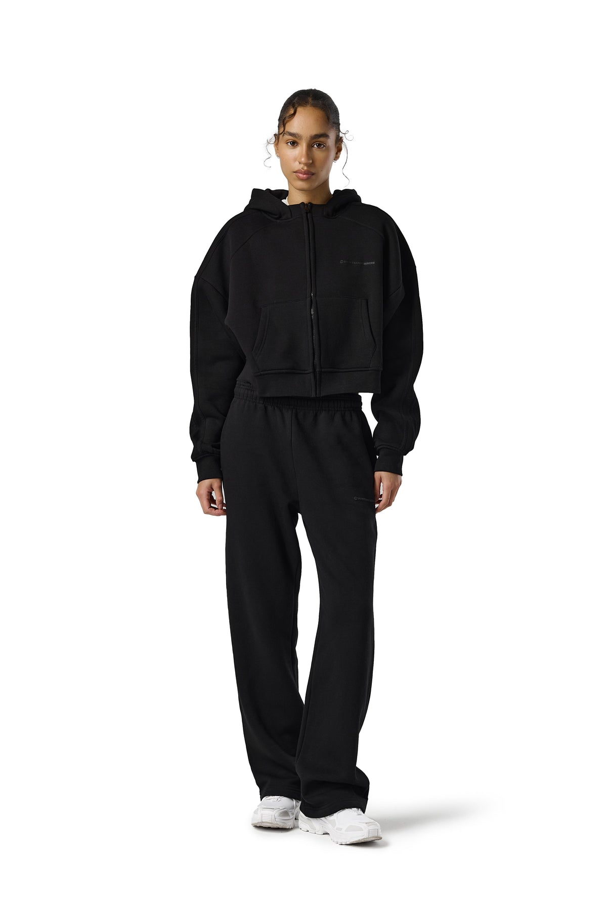 Trademark Wide Leg Sweatpants in Road Black