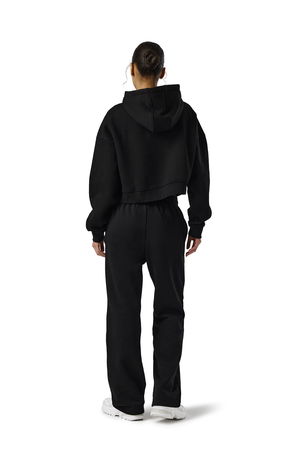 Trademark Wide Leg Sweatpants in Road Black