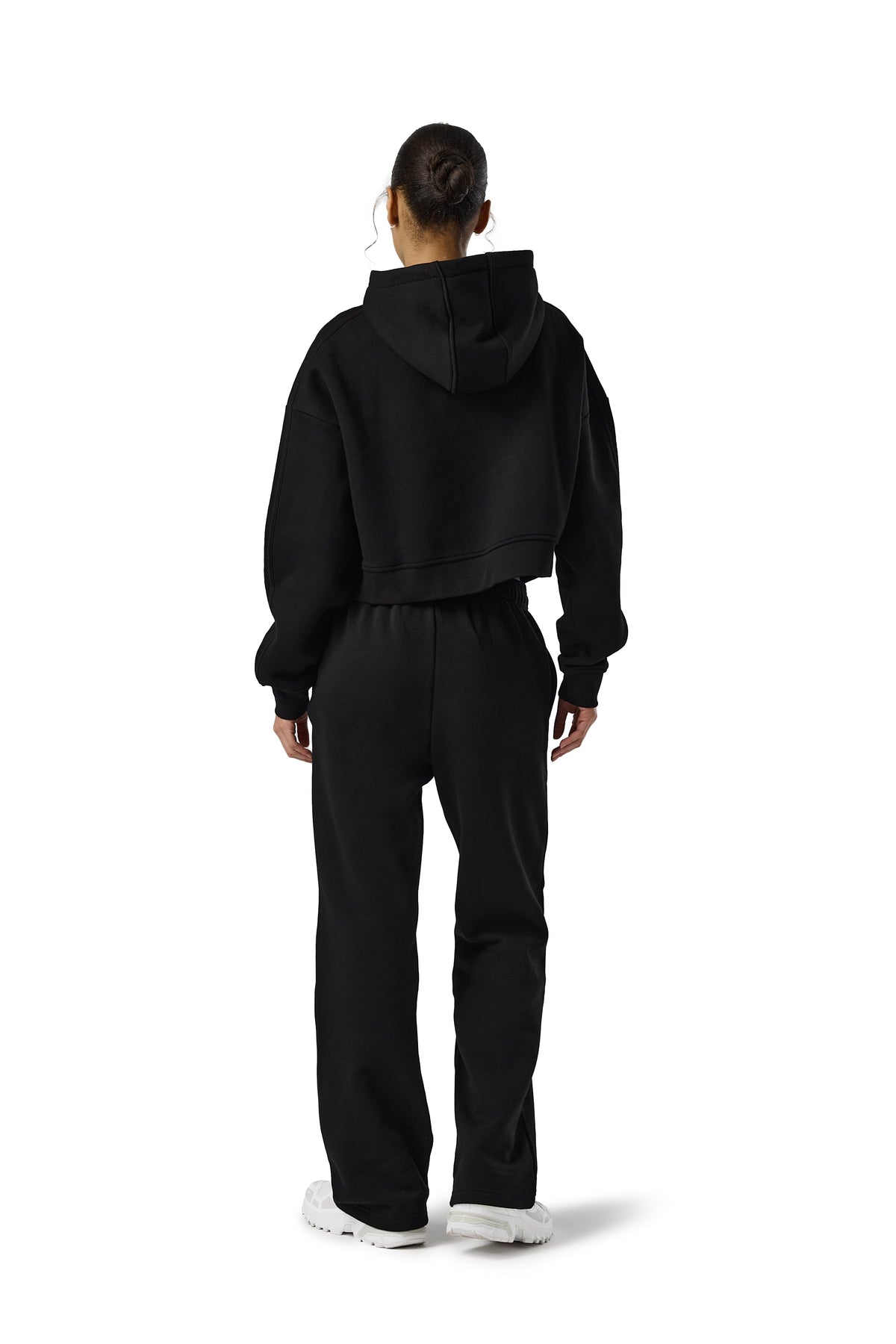 Trademark Wide Leg Sweatpants in Road Black