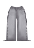 PANTALON DE JOGGING OVERSIZE RUMOUR STUDDED GRIS DÉGRADÉ