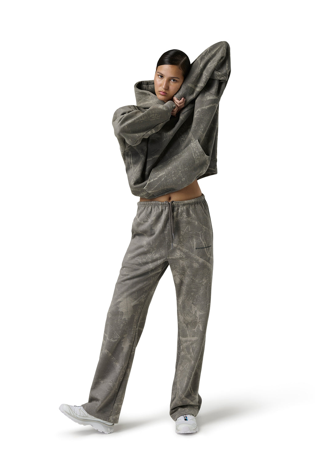 Ranch Wash Wide-Leg-Sweathose in Camo