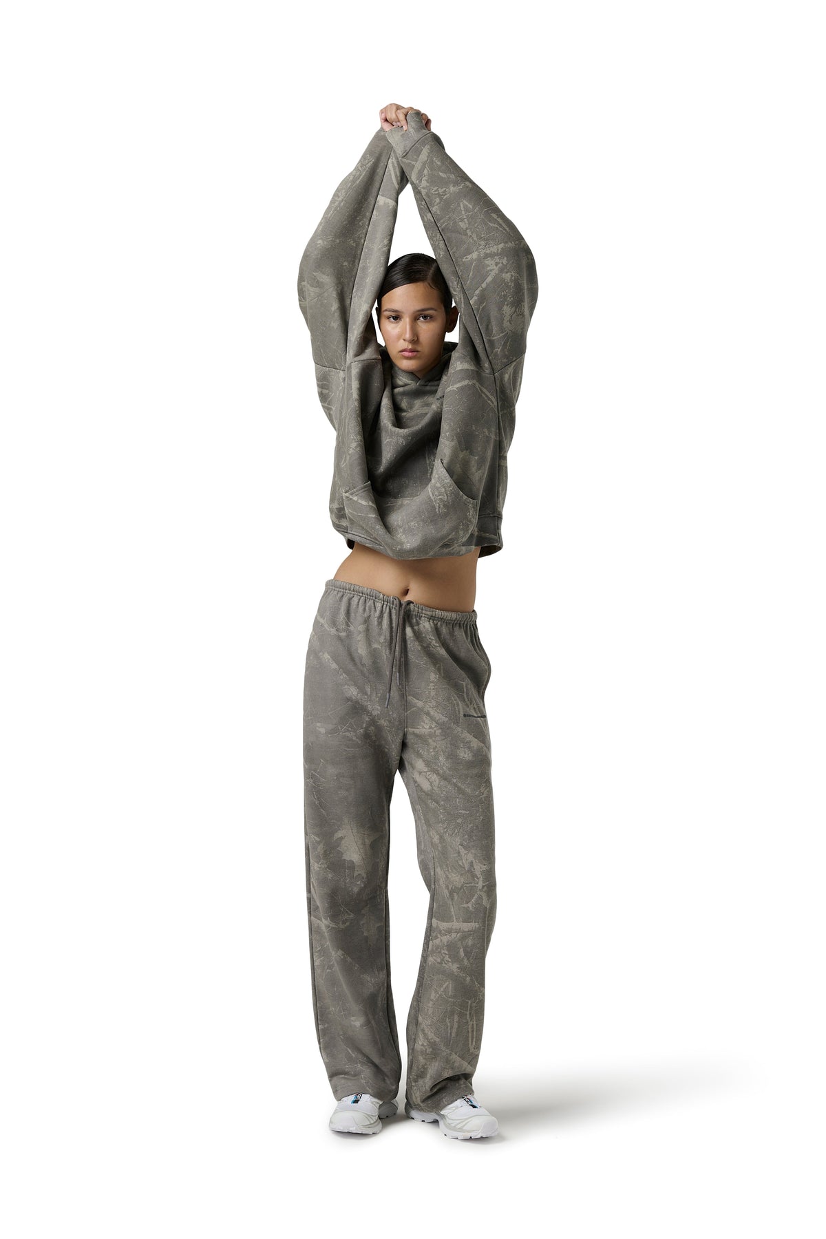 Pantalon de jogging large délavé Ranch à motif camouflage