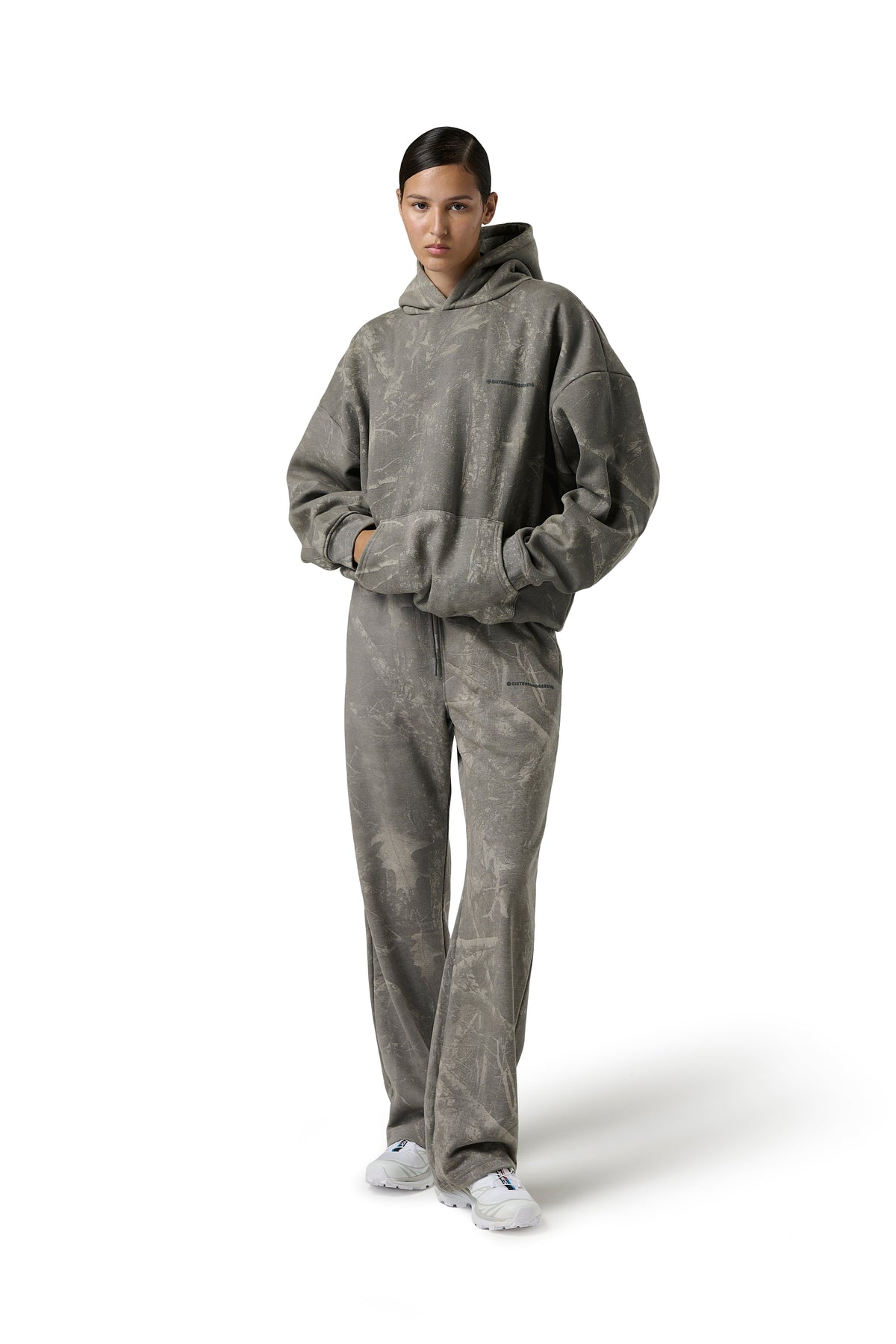 Pantalon de jogging large délavé Ranch à motif camouflage