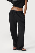 Trademark Wide Leg Sweatpants in Road Black