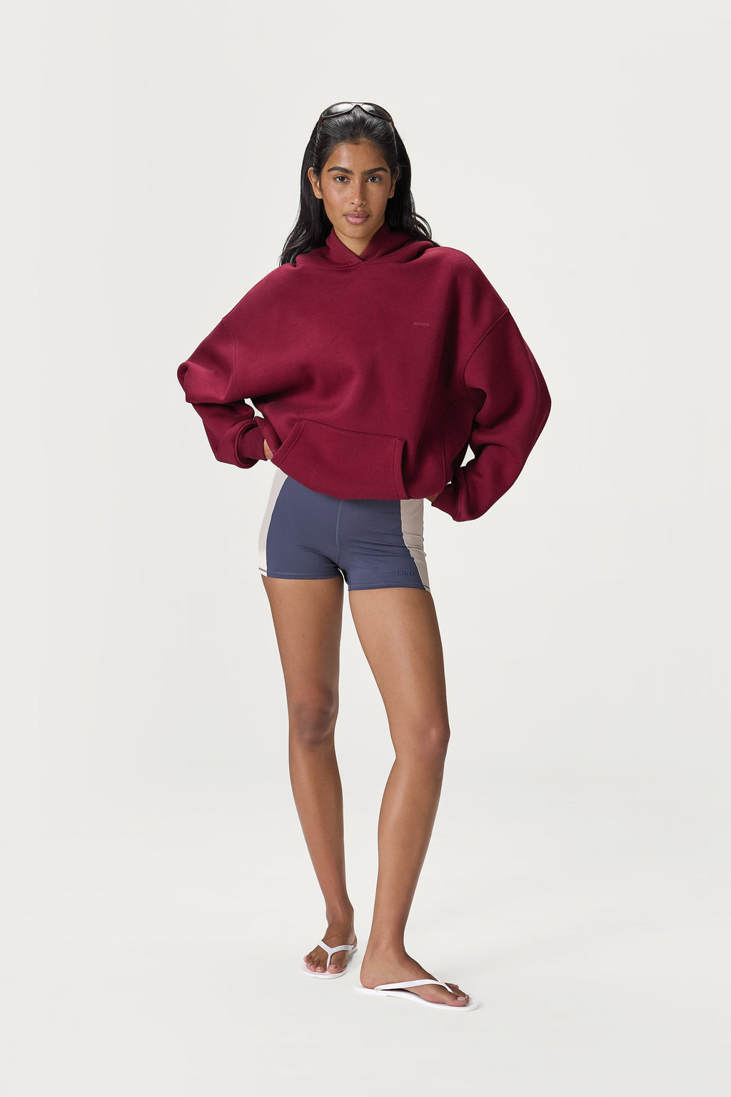 Petite Classic Hoodie in Burgunderrot