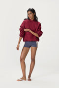 Classic Hoodie in Burgundy