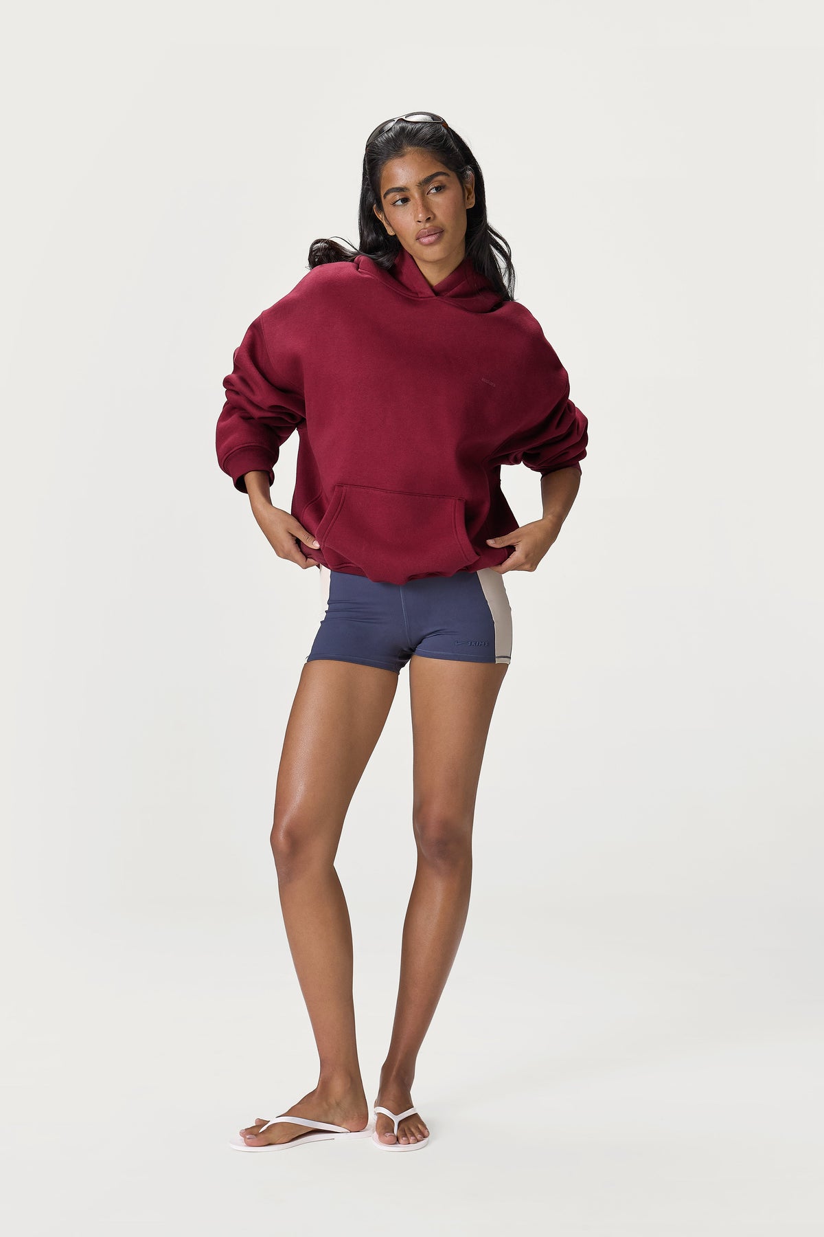 Petite Classic Hoodie in Burgunderrot