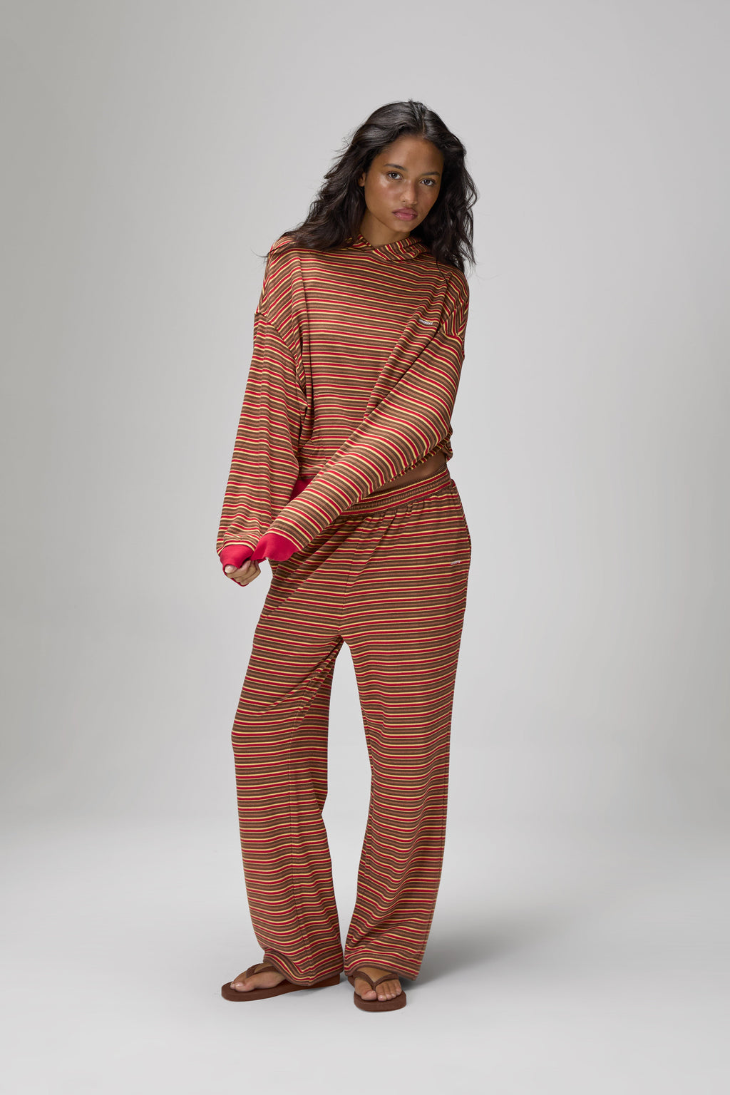 Walker Soft Shrunken Hoodie in Rot
