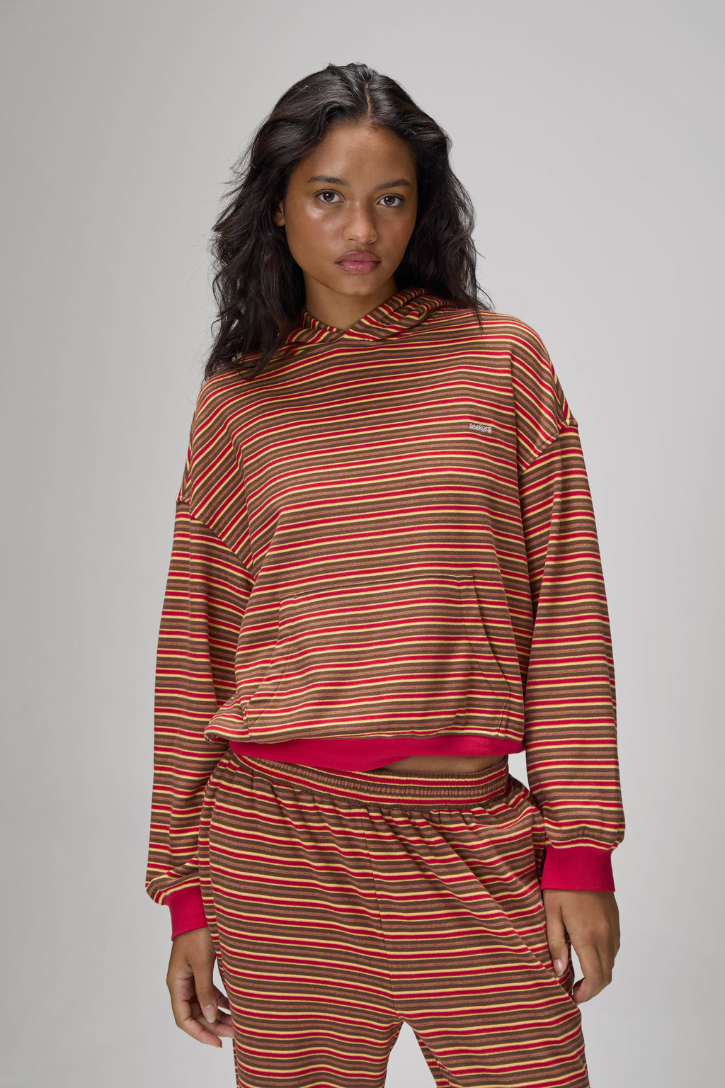 Walker Soft Shrunken Hoodie in Rot