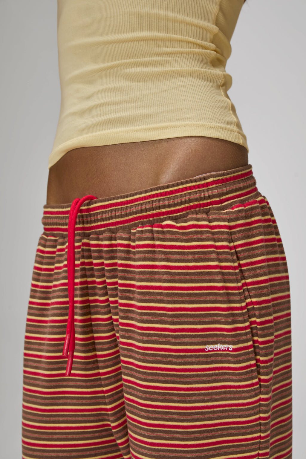 Walker Soft Wide Leg Pants in Red