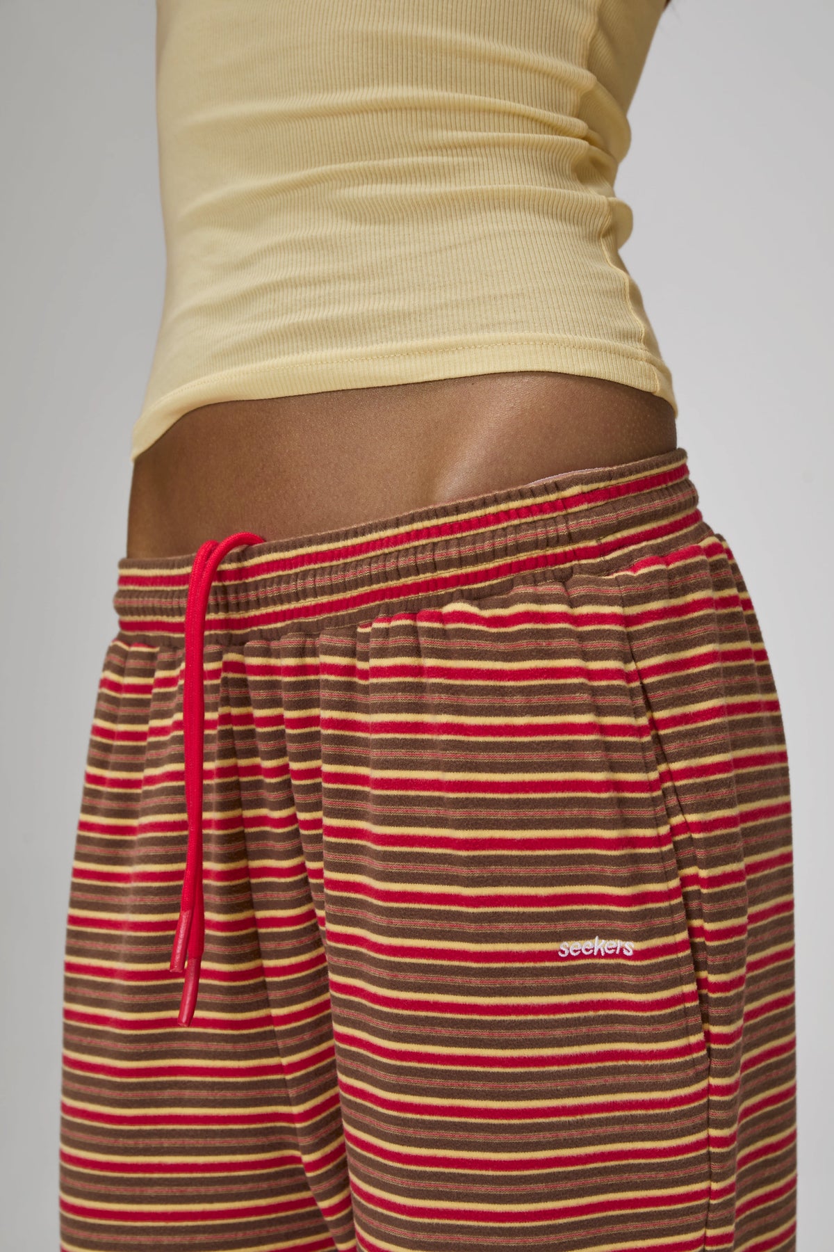 Walker Soft Wide Leg Pants in Red