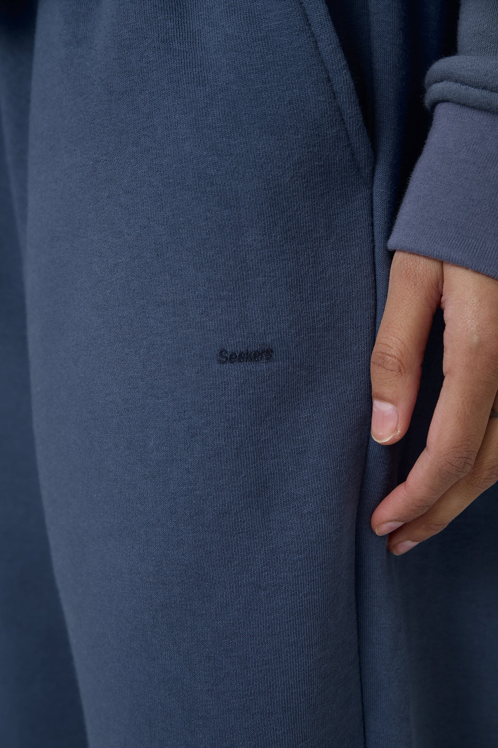 Classic Wide Leg Sweatpants in Vintage Blue