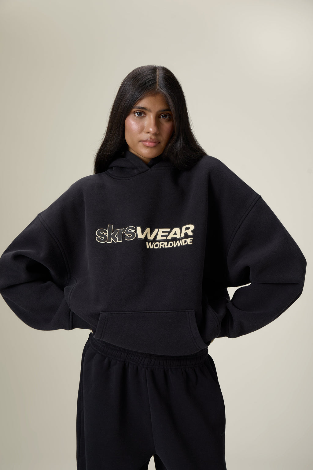 Wear Hoodie in Washed Black