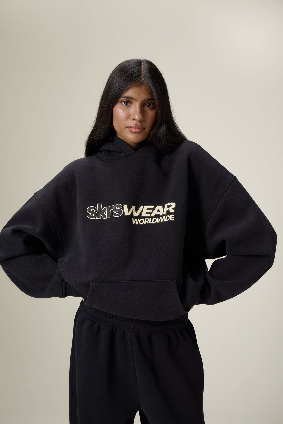 Wear Hoodie in Washed Black