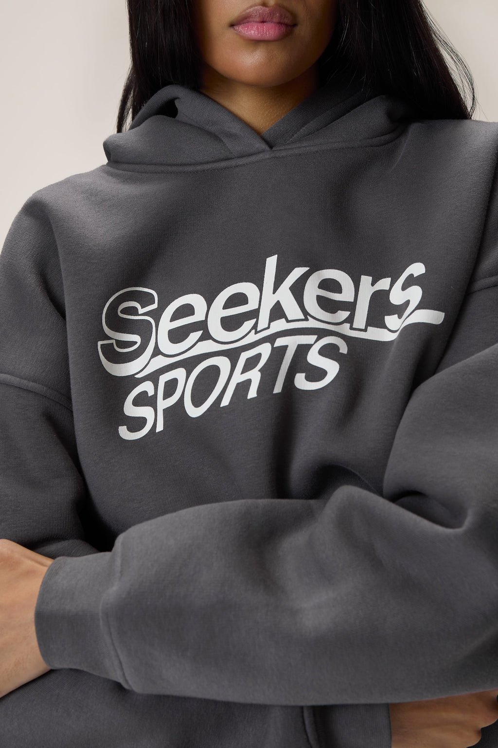 Sports Hoodie in Charcoal