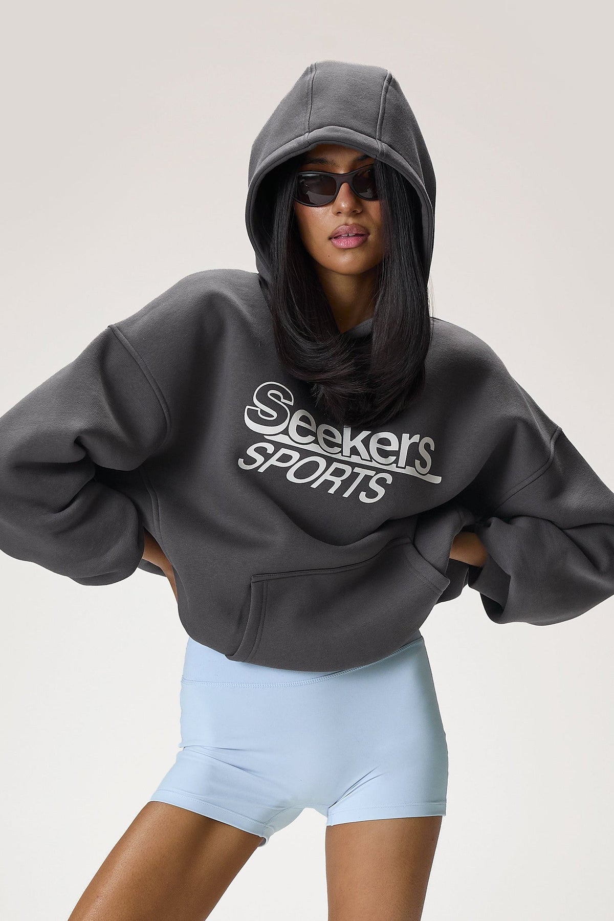 Sports Hoodie in Charcoal