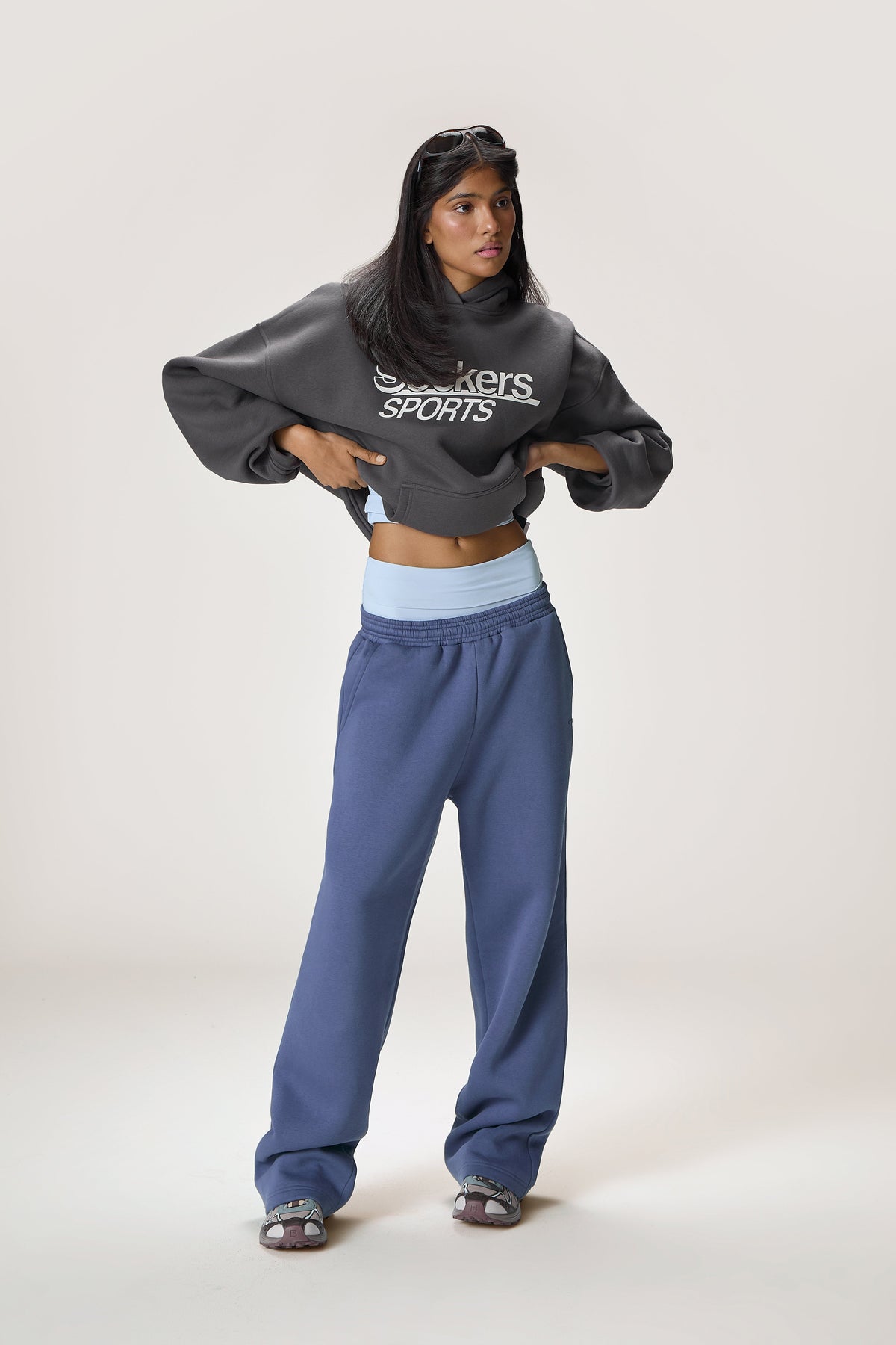 Sports Hoodie in Charcoal