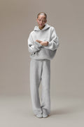 Knit Pants in Soft Grey