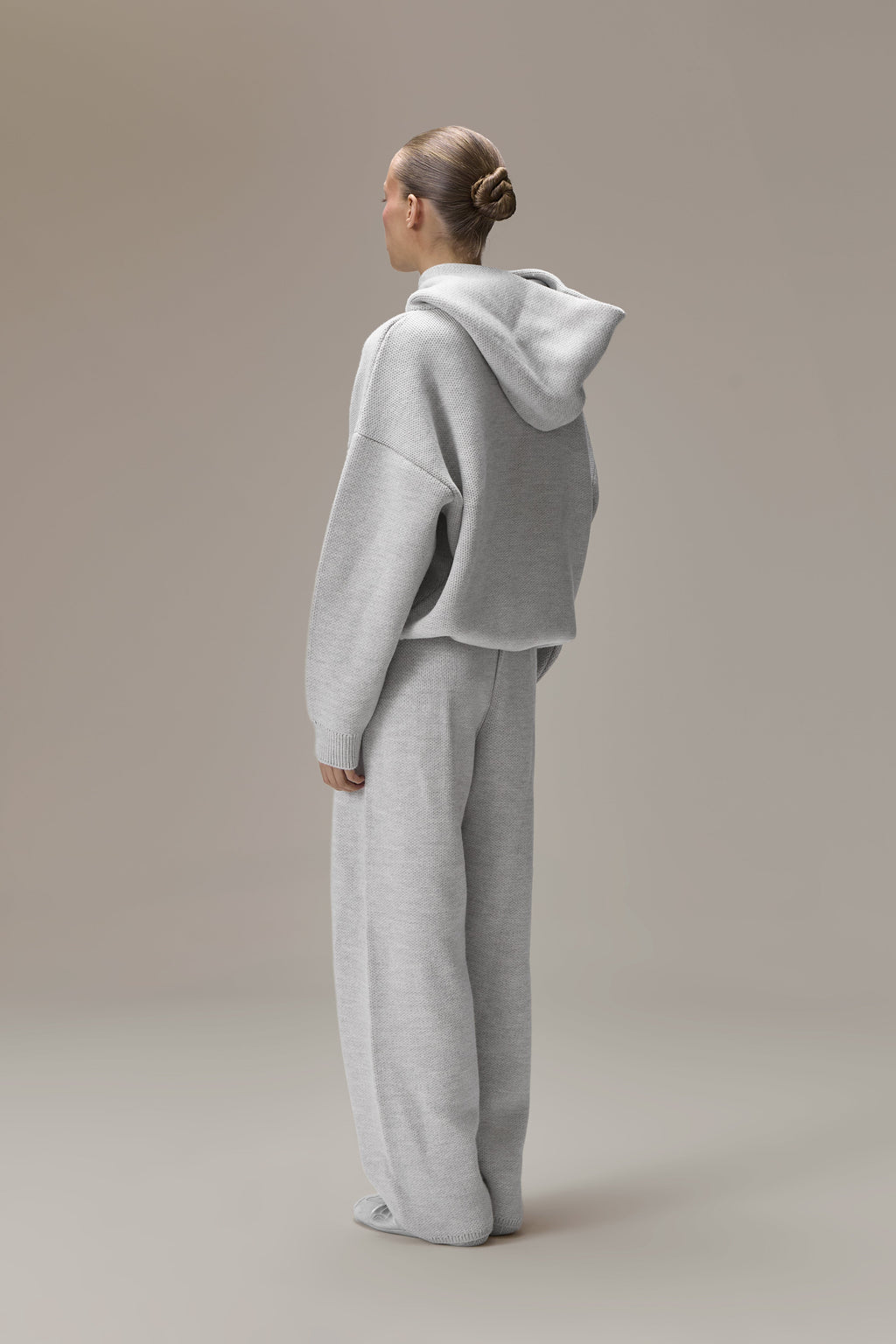 Knit Pants in Soft Grey