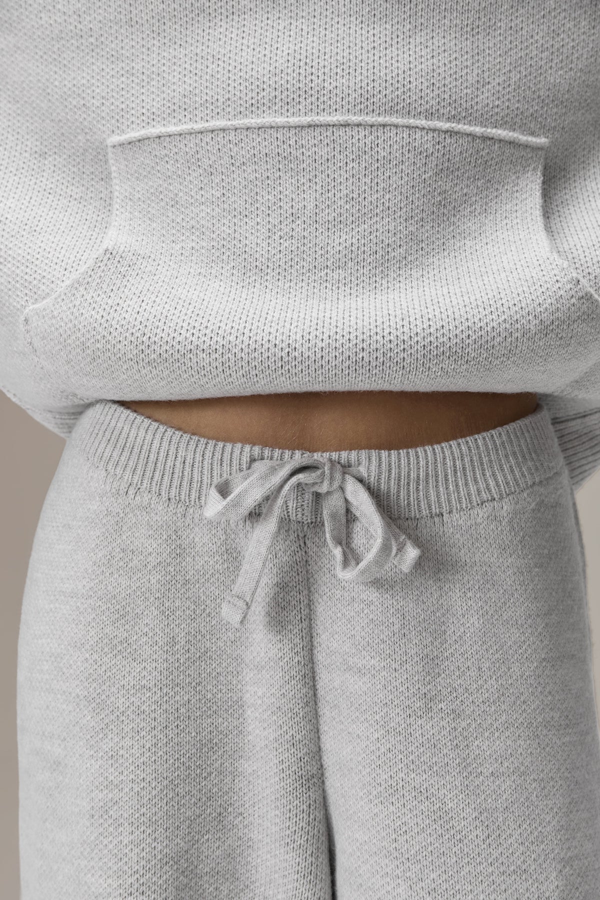 Knit Pants in Soft Grey