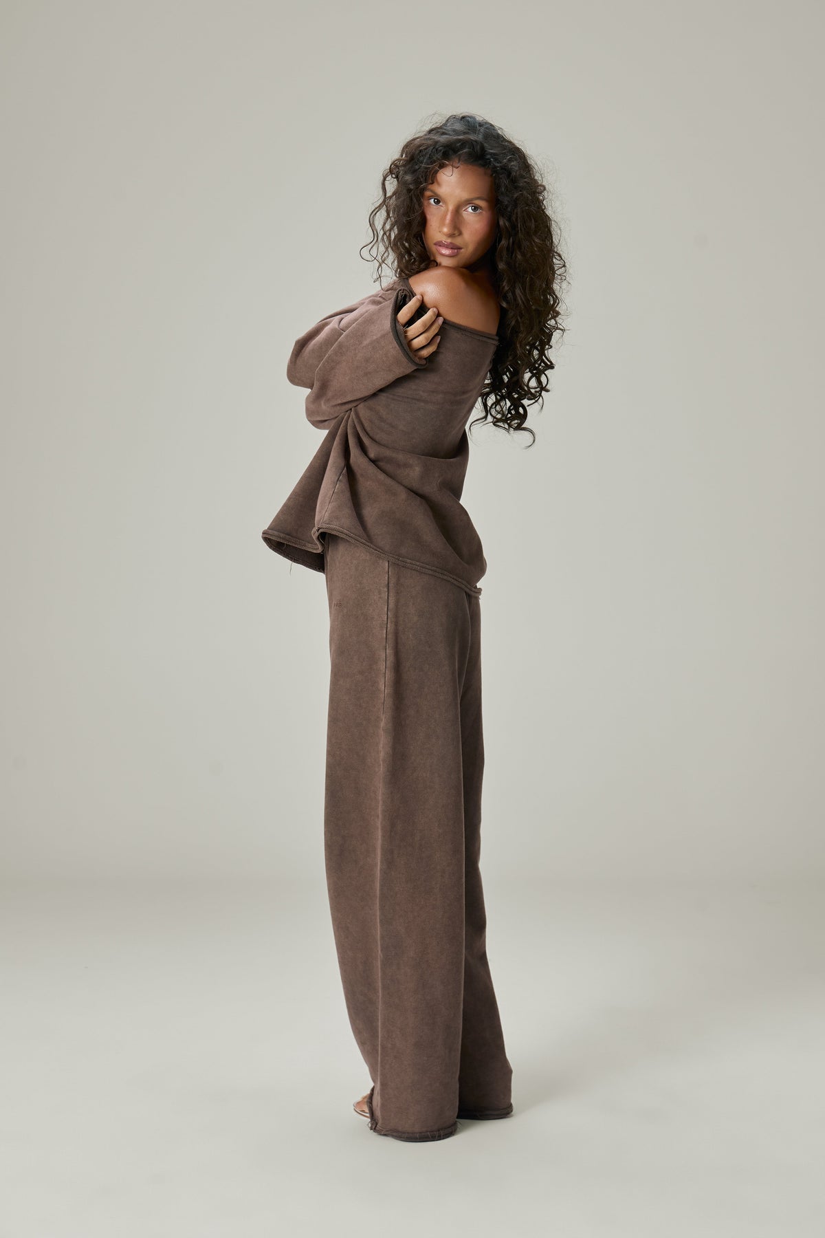 Slouch-Top in Braun