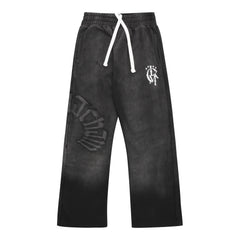 Jogger zippé effet usé 2.0 - Gris foncé