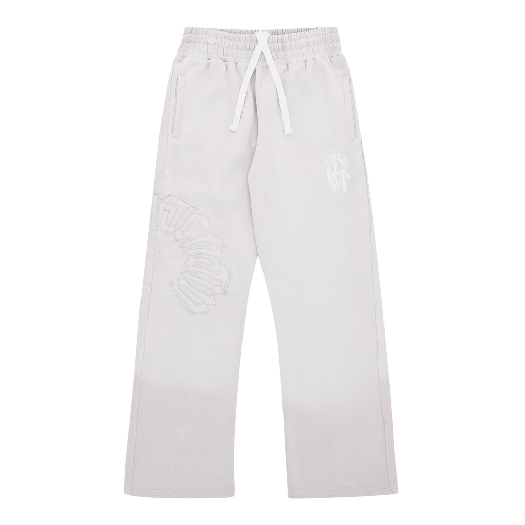 Jogger zippé effet usé 2.0 - Gris clair