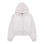 Sudadera con capucha y cremallera desgastada 2.0 - gris claro