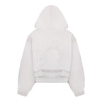 Sudadera con capucha y cremallera desgastada 2.0 - gris claro