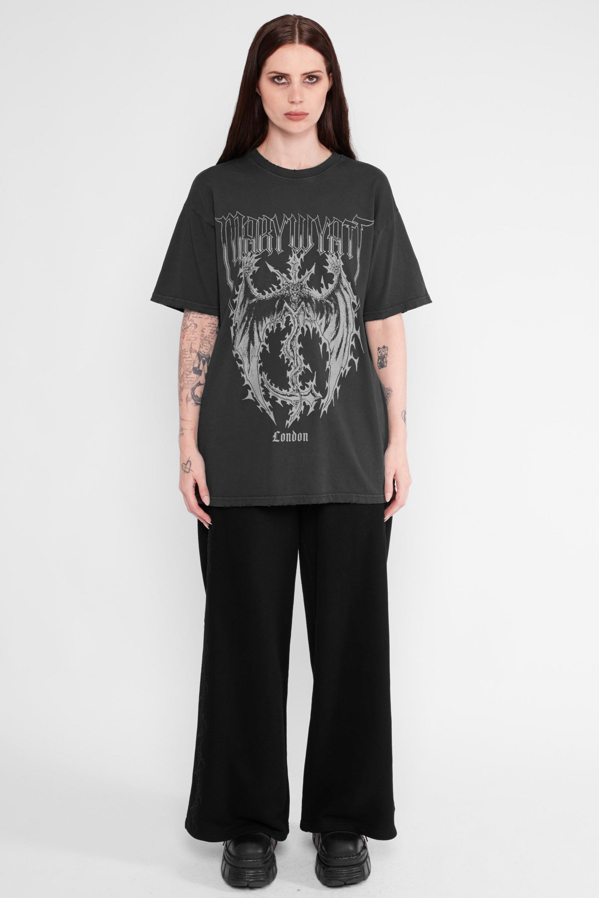 Samael oversized T-shirt met korte mouwen