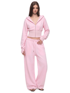 Sweat à capuche zippé court Sculpt